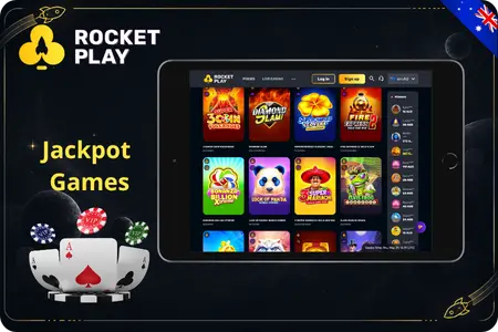 Rocketplay Casino online jackpot section