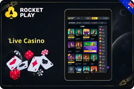 Rocket Play Casino live roulette