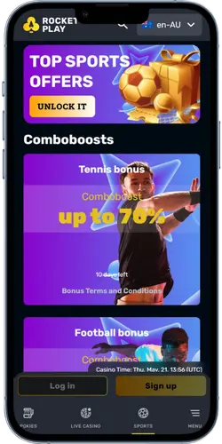 Rocket Play Casino bonus